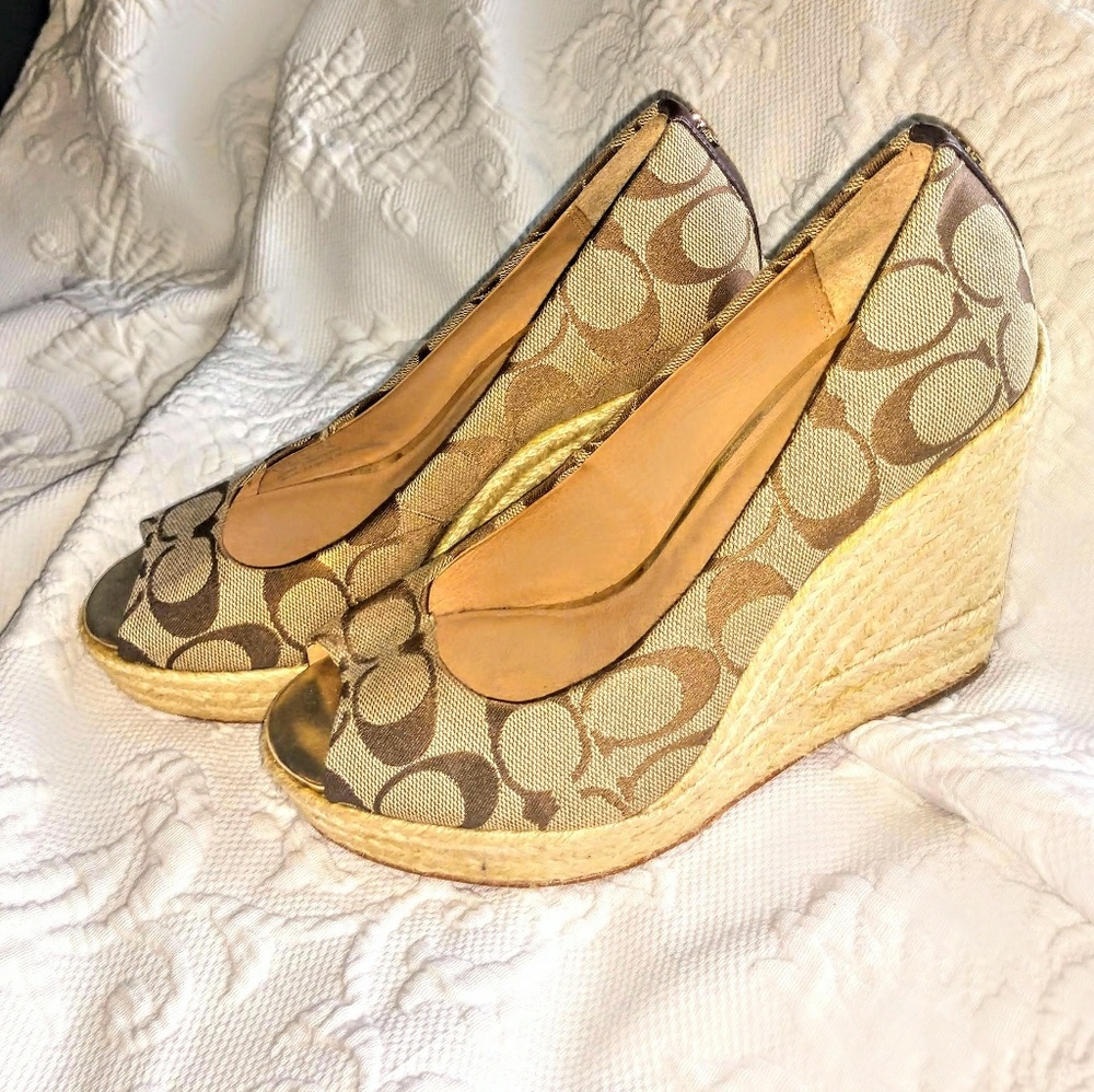 Wedge Coach browns/tan